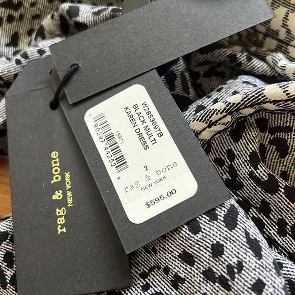 Rag & Bone Collection - Karen Dress Black Multi NWT 2 - Picture 7 of 9